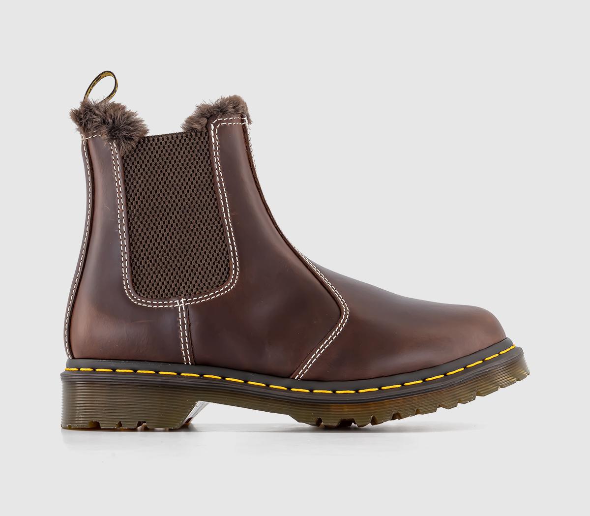 Ankle Boots Leonore Dr Martens Braun Leonore Chelsea Dr Martens