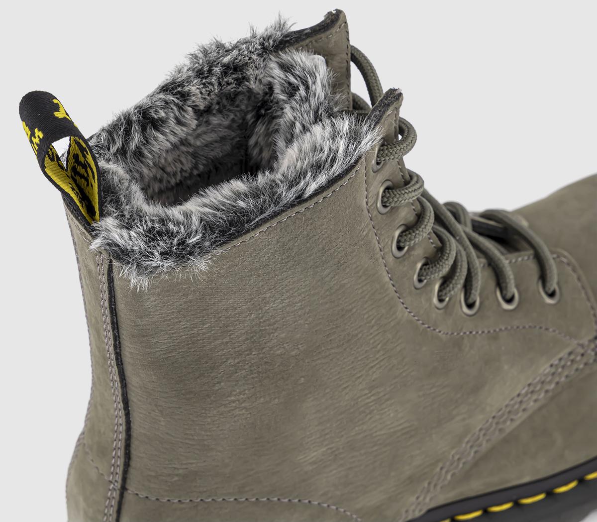 Dr. Martens1460 Serena 8 Eye Boots Nickel Grey