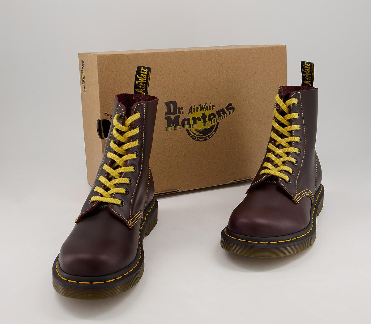 1460 Pascal Oxblood 5 UK　ドクターマーチン Dr. Martens 1460 Pascal Contrast Oxblood Atlas - Women's Ankle Boots