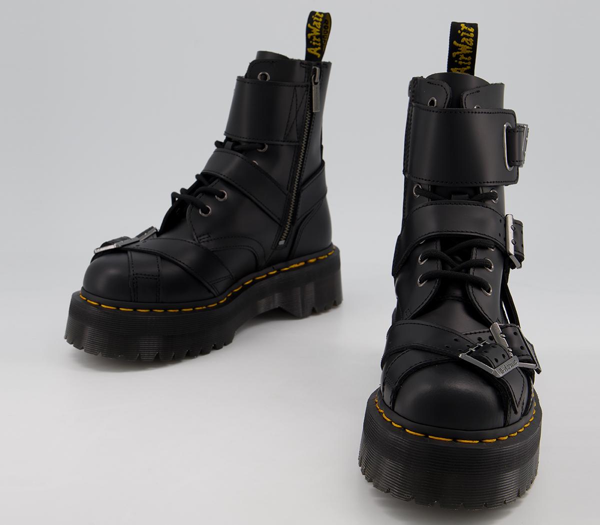 靴 Dr.Martens JADON STRAP UK5 Dr. Martens Black Jadon Strap Lace-Up Boots Dr. Martens