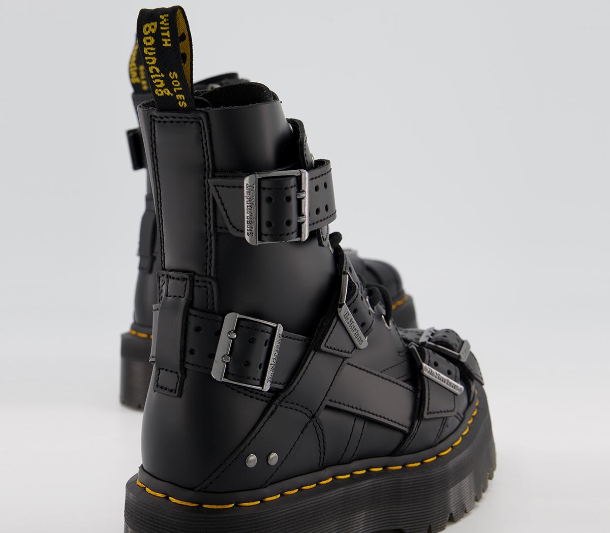 Dr. Martens Jadon Strap Boot Black - Women