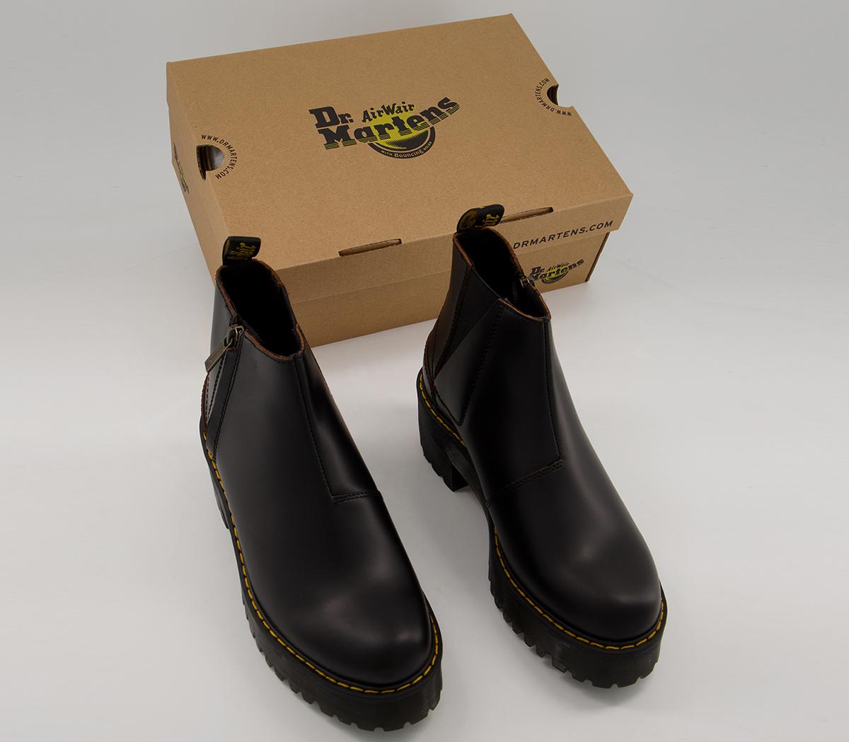 Docoo2 Dr. Martens Rometty Ii Zip Boots Black - Women's Ankle Boots