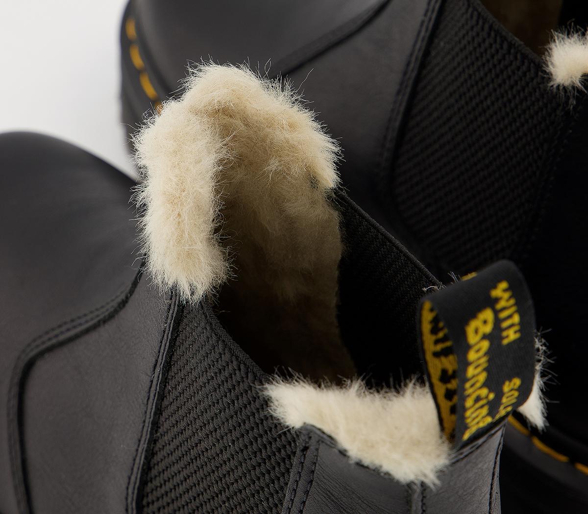 Dr. Martens 2976 Quad Fur Lined Chelsea Boots Dr. Martens 2976 Quad Fur Lined Chelsea Boots Black