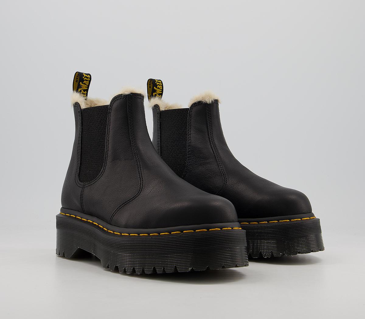 Dr. Martens 2976 Quad Fur Lined Chelsea Boots Dr. Martens 2976 Quad Fur Lined Chelsea Boots Black