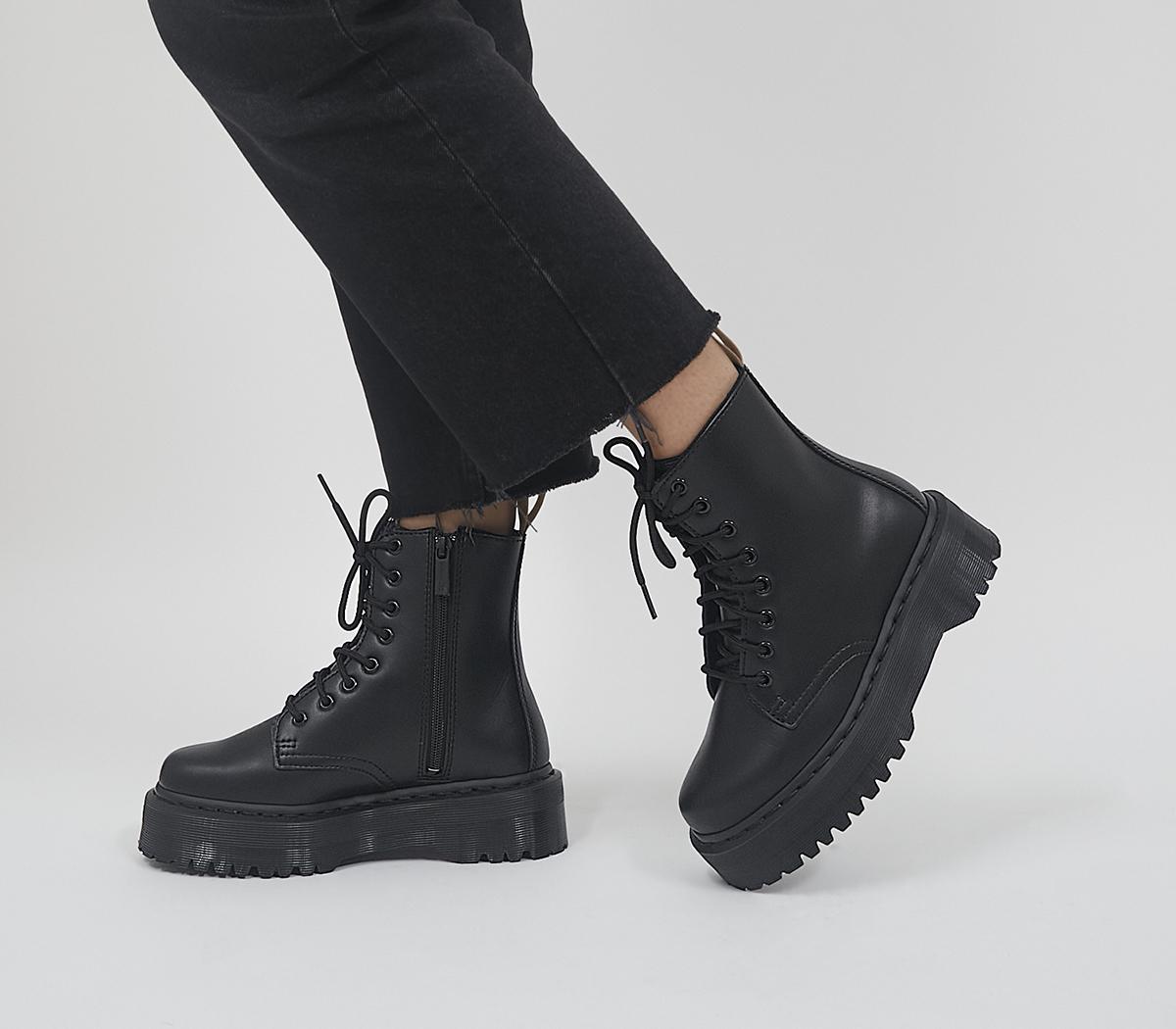 Dr. Martens Vegan Jadon Boots Black - Women's Ankle Boots