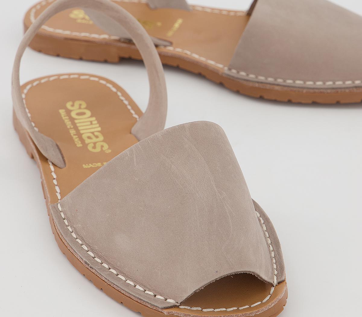 Solillas Solillas Sandals Solillas Solillas Sandals Warm Grey Nubuck