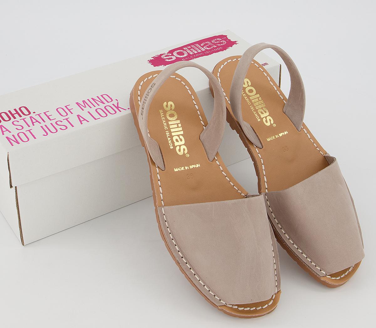 Solillas Solillas Sandals Solillas Solillas Sandals Warm Grey Nubuck