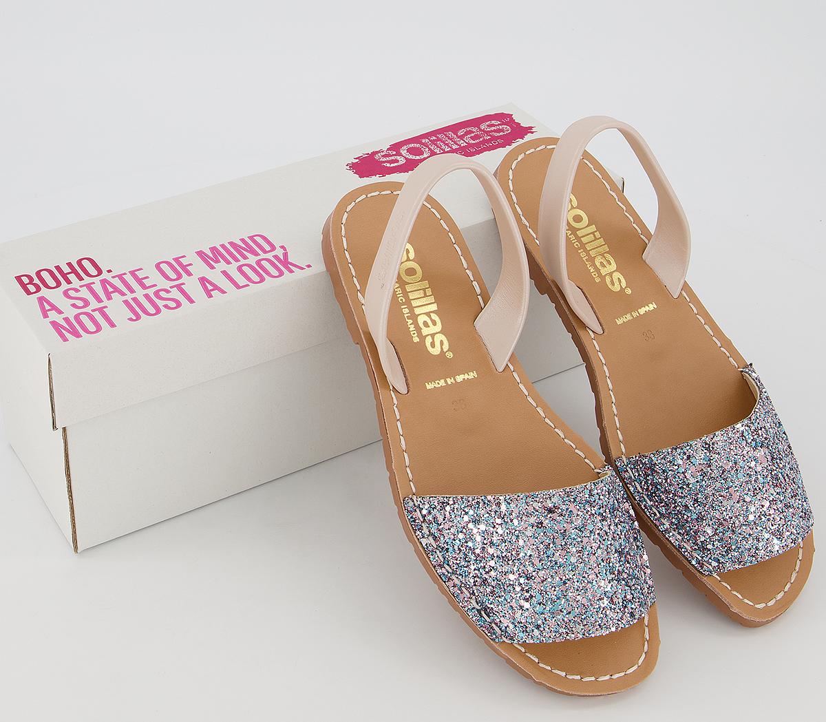 Solillas Solilias Ballerina Sandal Multi Glitter Women's Sandals
