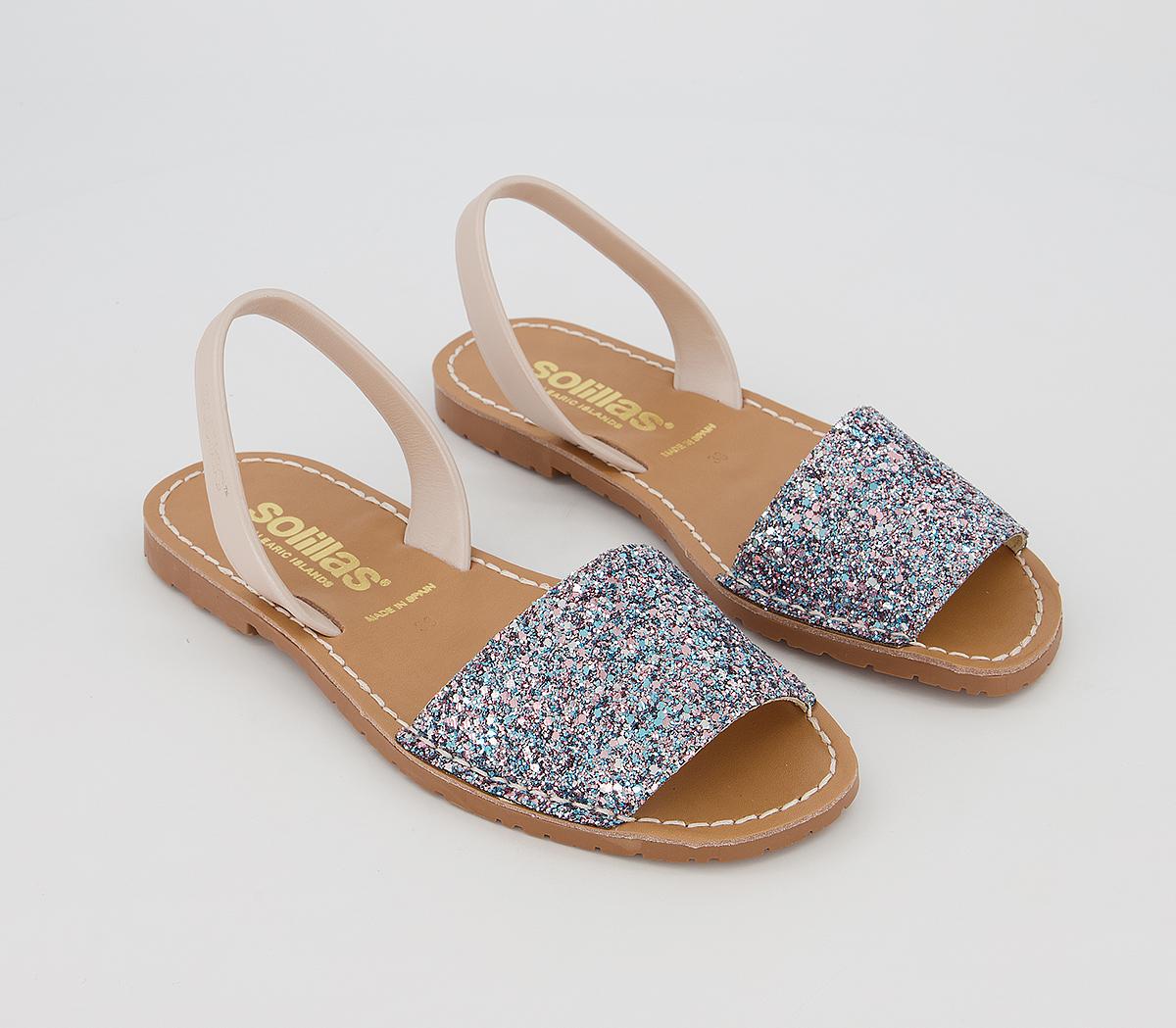 Solillas Solillas Ballerina Sandals Multi Glitter - Women’s Sandals