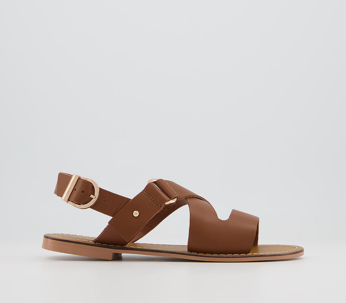 Office cross deals strap sandals