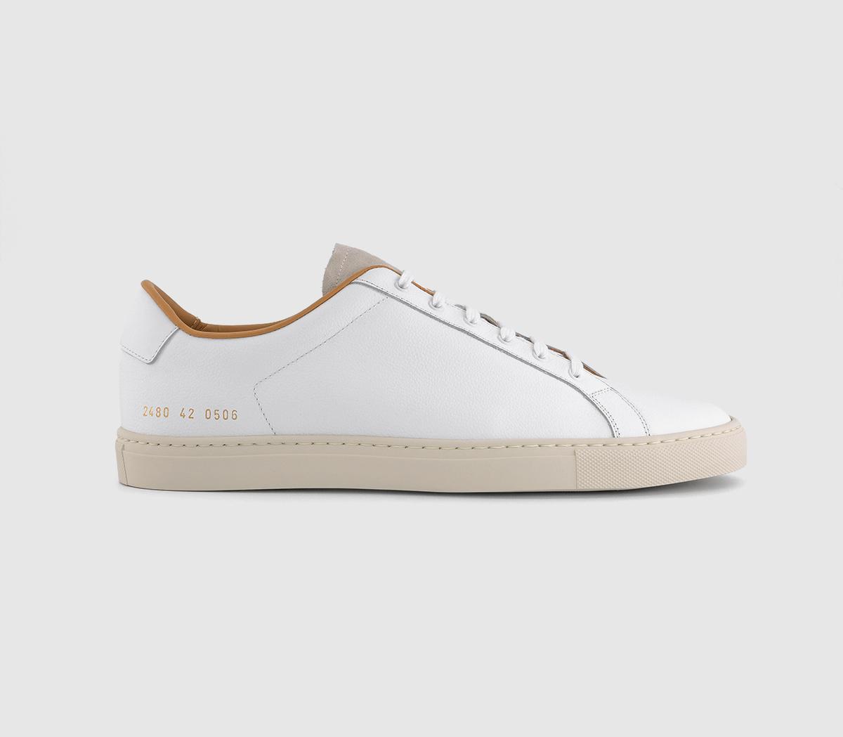 Common Projects Mens Retro Low Trainers White, 6