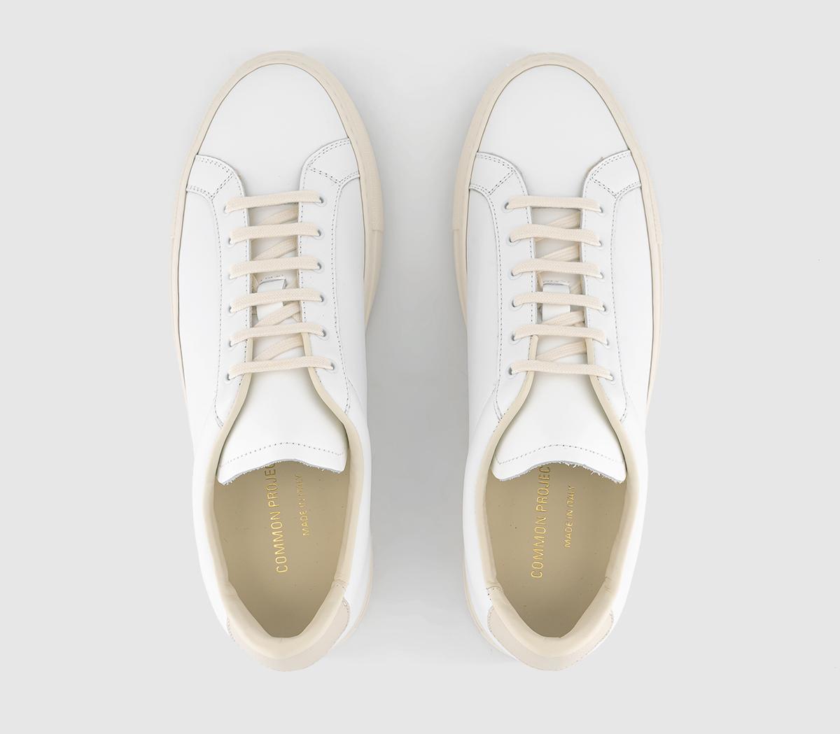 Common Projects Retro Low Trainers White Leather - Men's Trainers