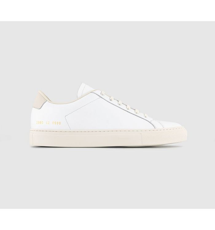 Common Projects Retro Low Trainers White Leather