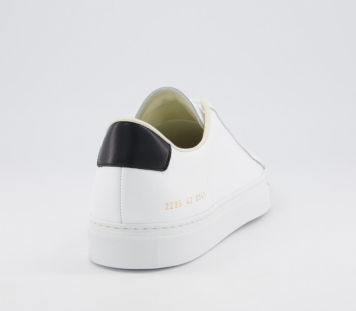 Common Projects Achillies Retro Low Trainers Common Projects Achillies Retro Low Trainers White Black