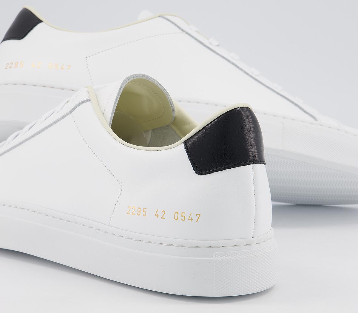 Common Projects Achillies Retro Low Trainers Common Projects Achillies Retro Low Trainers White Black