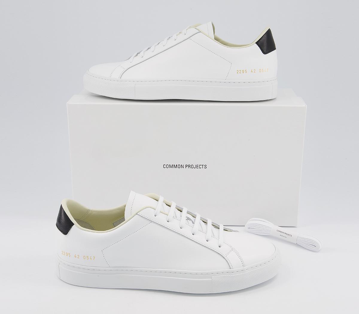 Common Projects Achillies Retro Low Trainers Common Projects Achillies Retro Low Trainers White Black