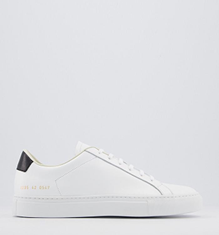 Common Projects Achillies Retro Low Trainers White Black
