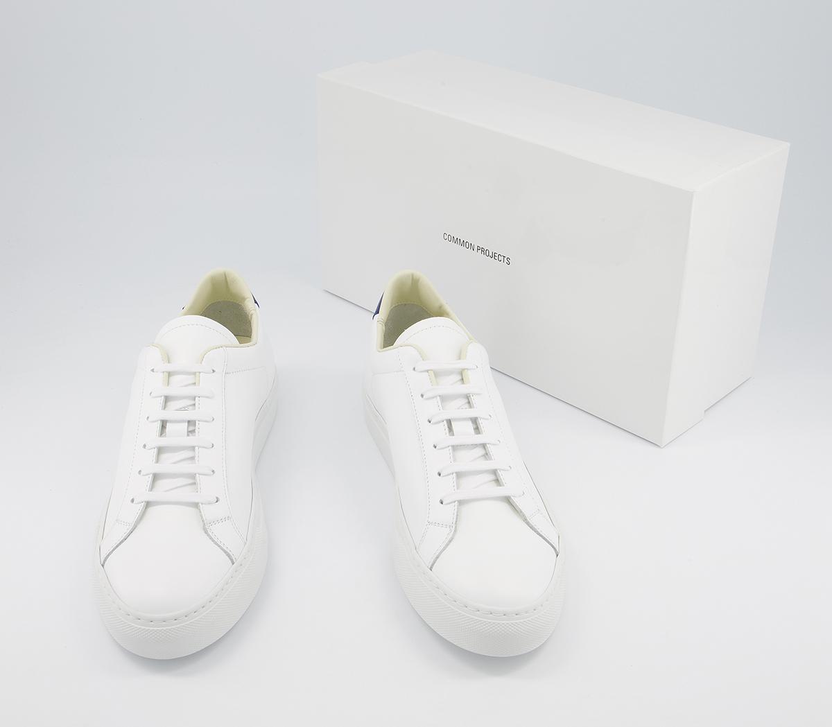 Common Projects Retro Low Trainers Common Projects Retro Low Trainers White Navy