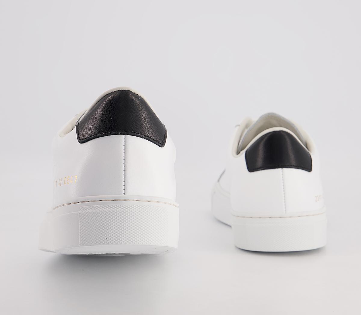 Common Projects Retro Low Trainers M White Black White - Men's Premium ...