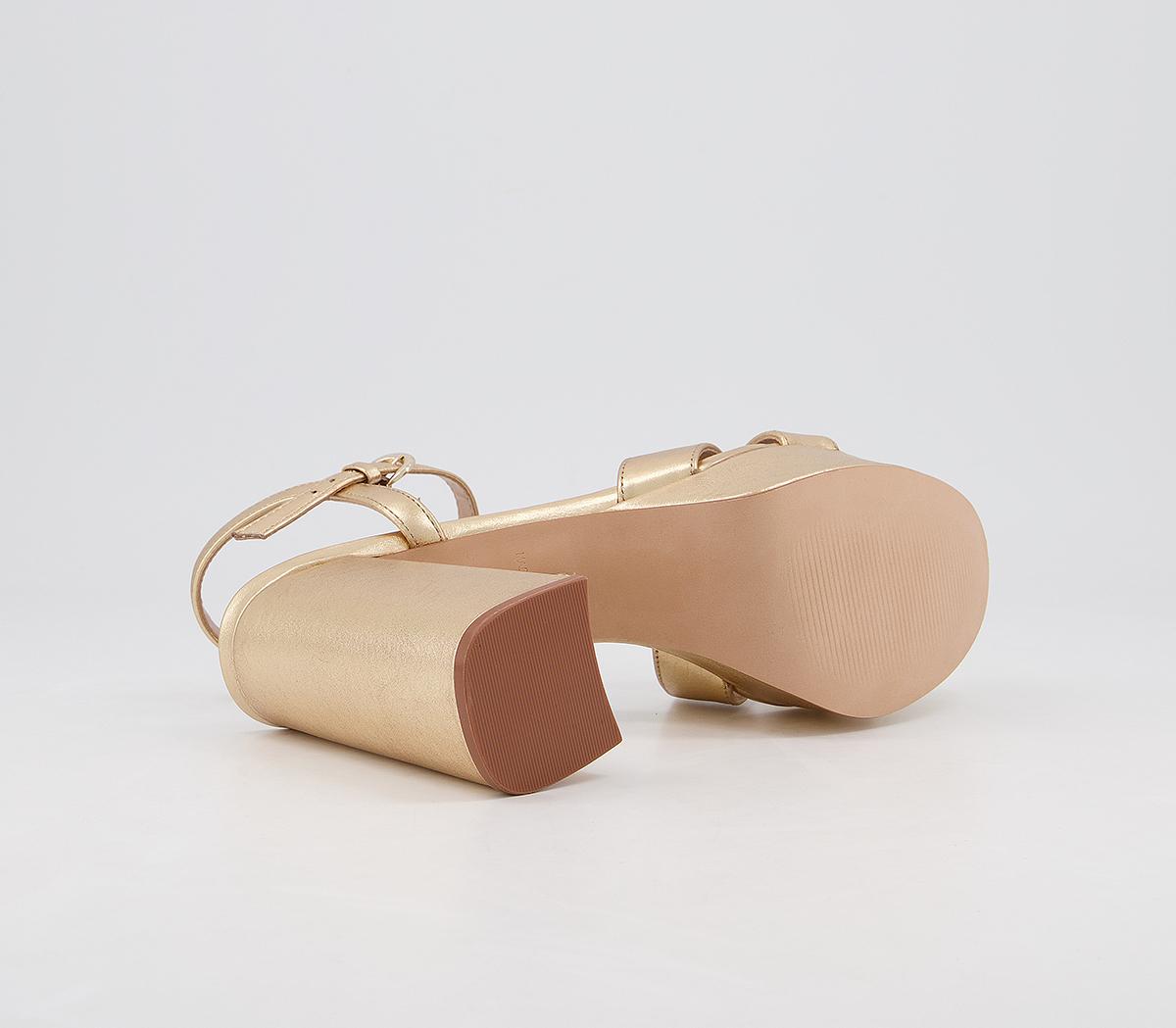 OFFICEHighlight Cross Strap Platform Heels OFFICEHighlight Cross Strap Platform HeelsSoft Metallic Leather