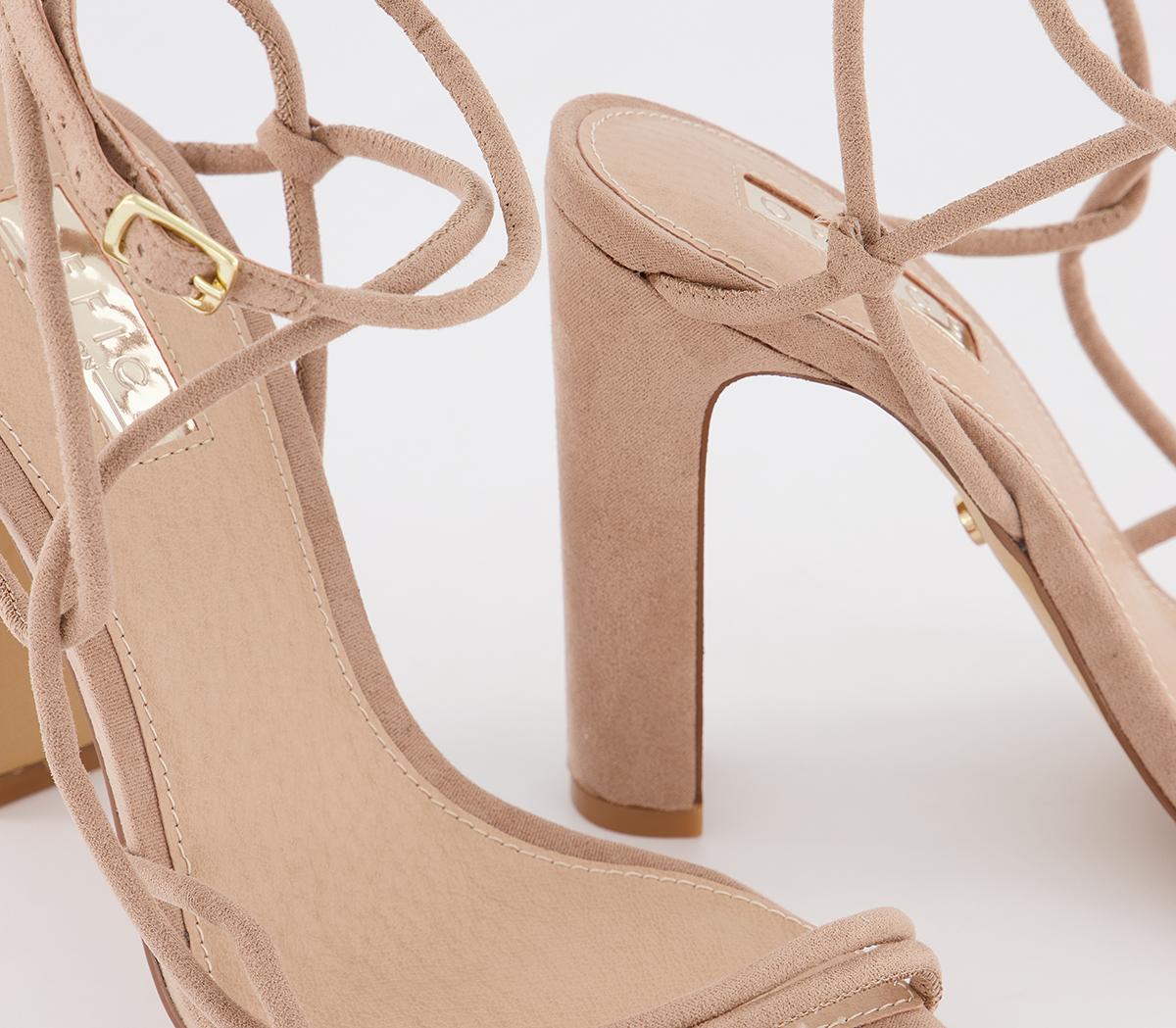 OFFICEHope Tubular Block Heel SandalsBeige