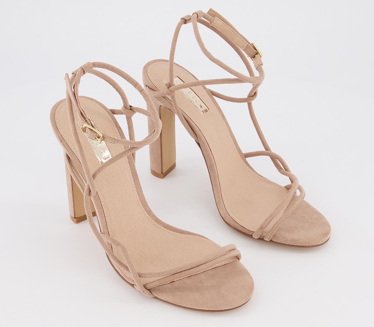 OFFICEHope Tubular Block Heel SandalsBeige