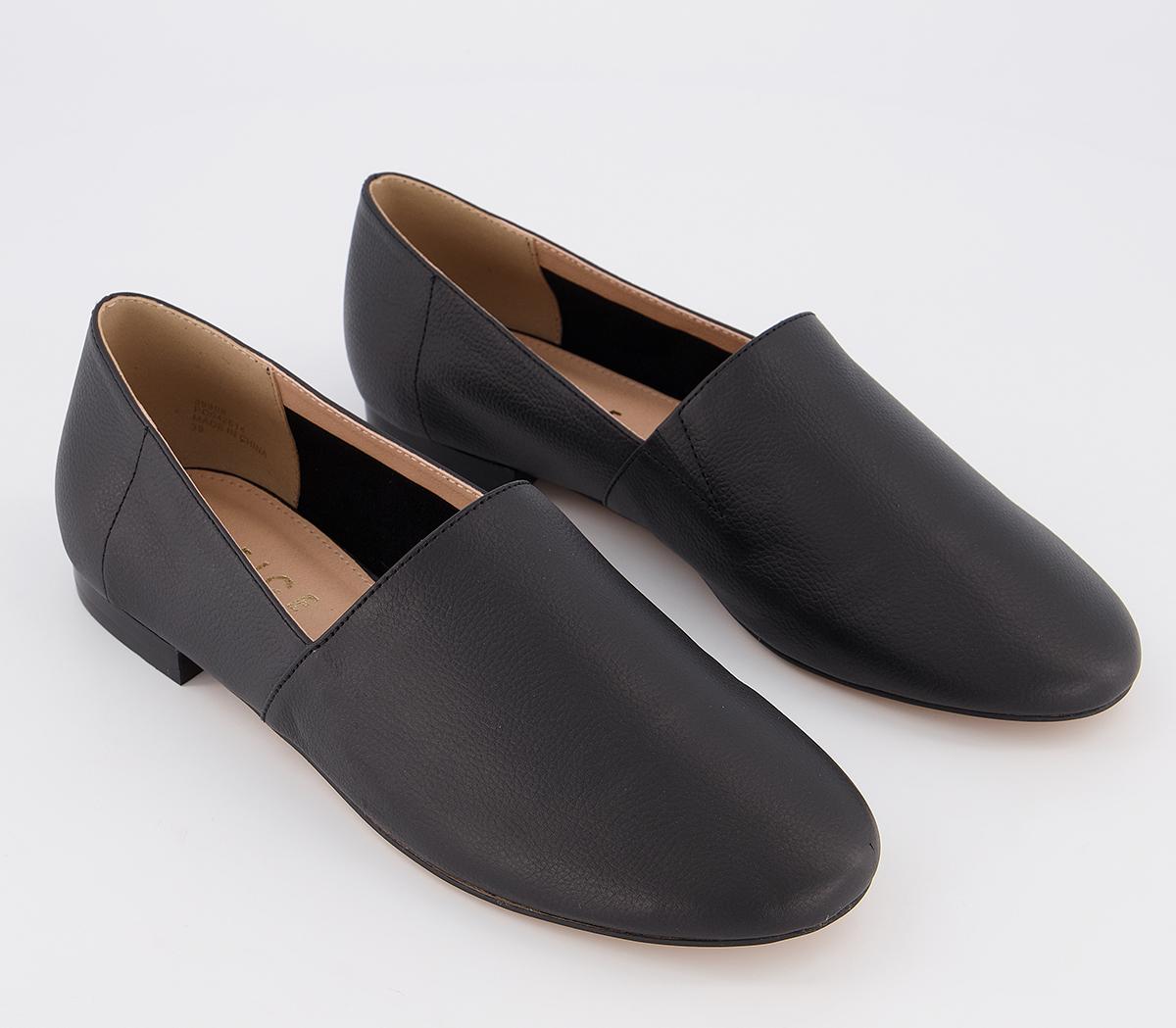OFFICEFlex W Two Part Slip On FlatsBlack Leather