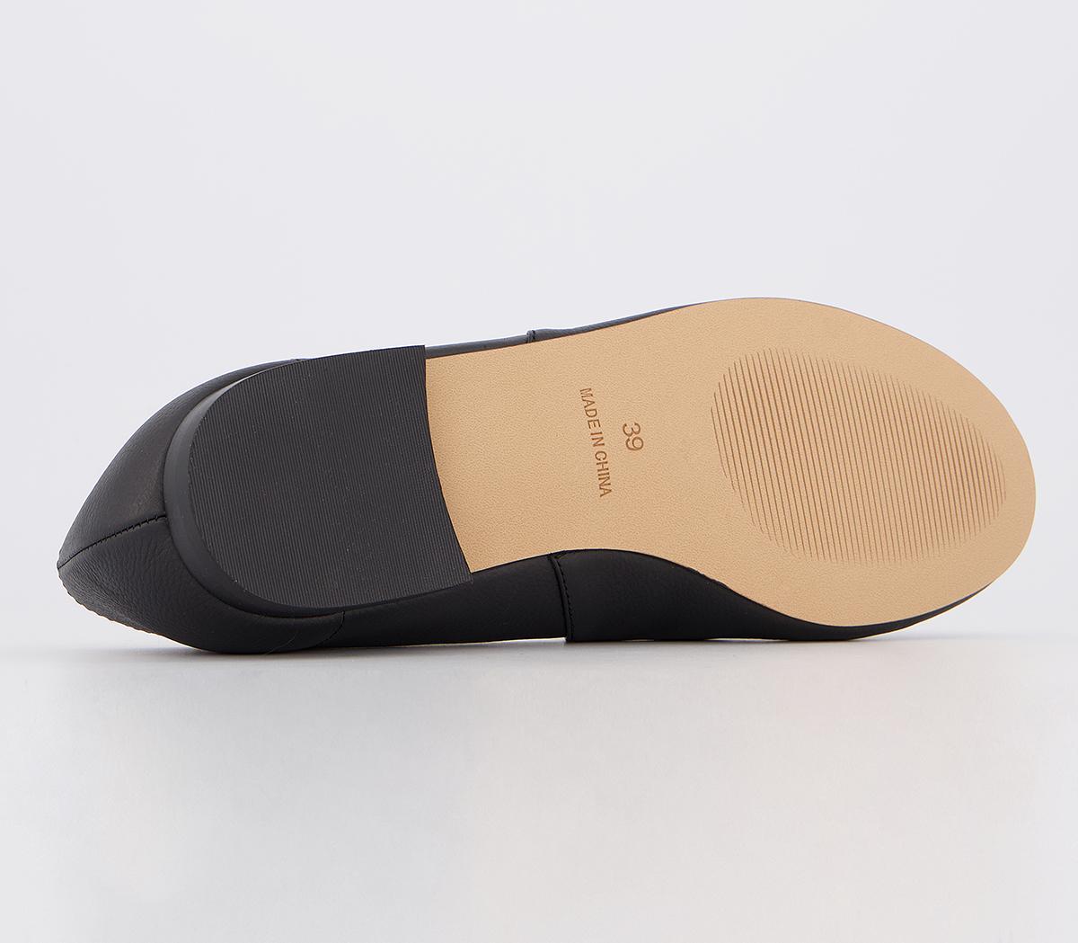 OFFICEFlex W Two Part Slip On FlatsBlack Leather