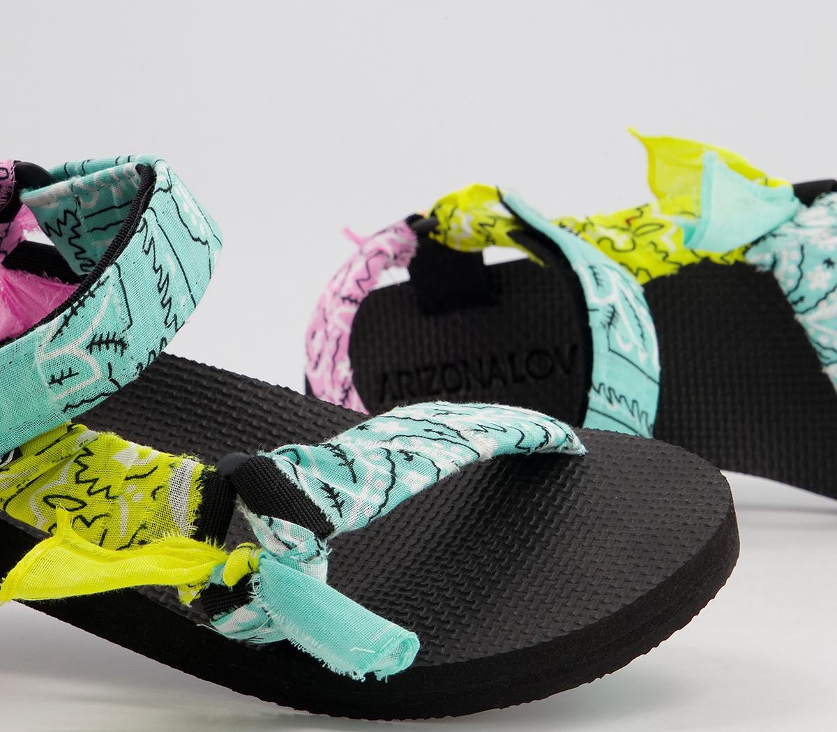 Arizona LoveTrekky Bandana Sandals Arizona LoveTrekky Bandana SandalsAqua Mix