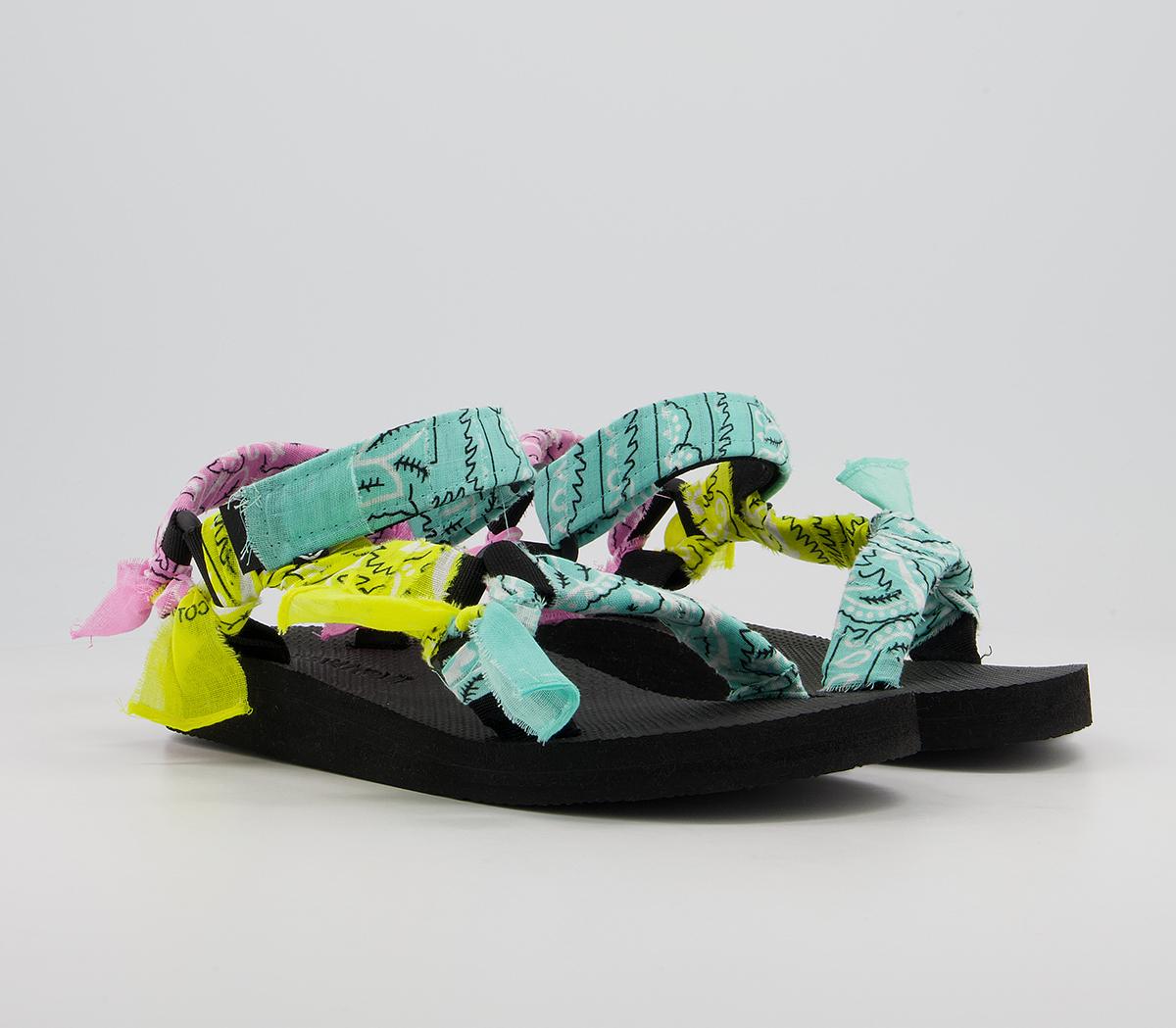 Arizona Love Trekky Bandana Sandals Aqua Mix - Women’s Sandals