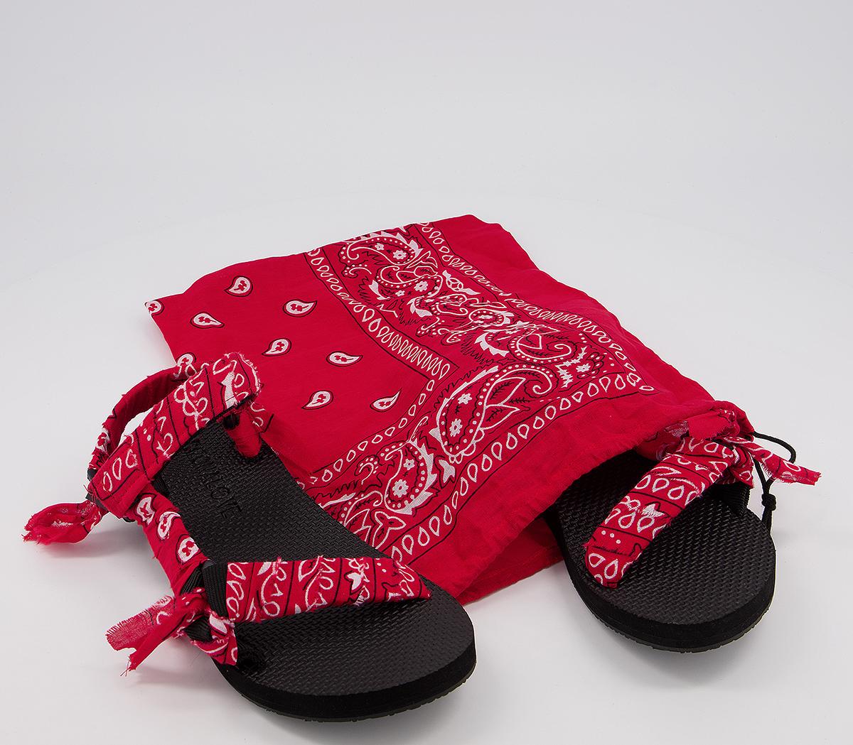 Arizona Love Trekky Bandana Sandals Red Women’s Sandals