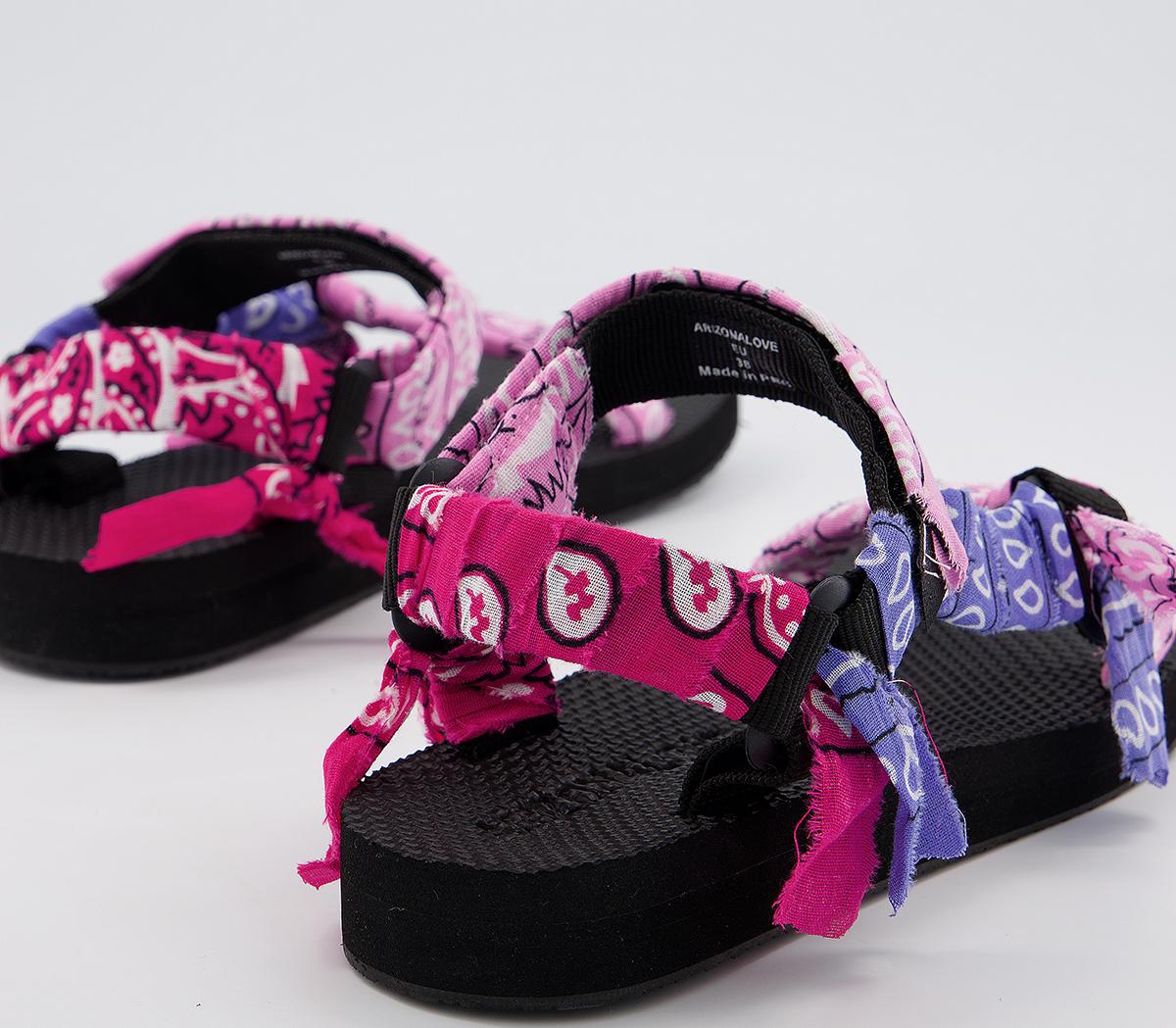 Arizona Love Trekky Bandana Sandals Pink Purple - Women’s Sandals