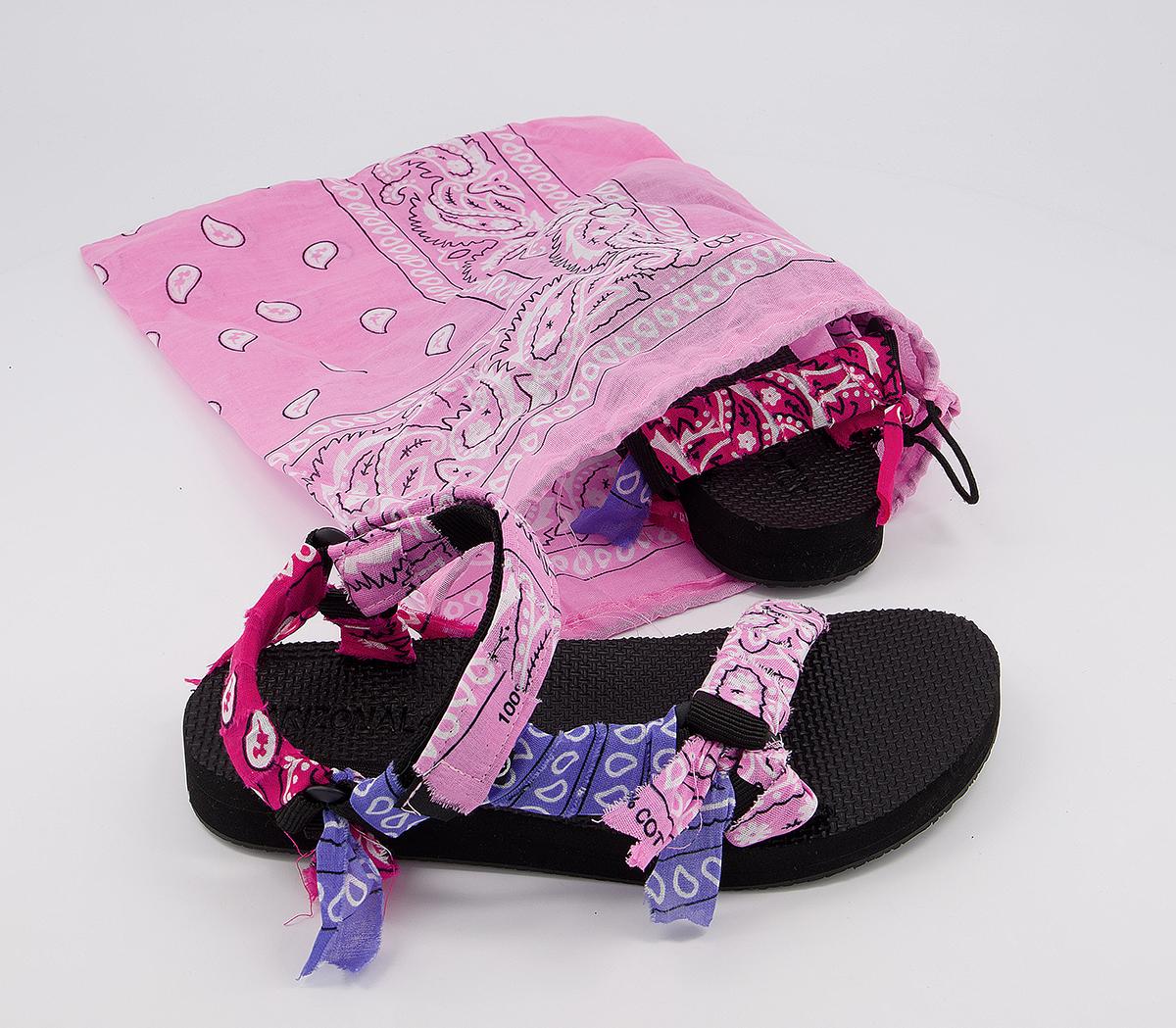 Arizona LoveTrekky Bandana Sandals Arizona LoveTrekky Bandana SandalsPink Purple