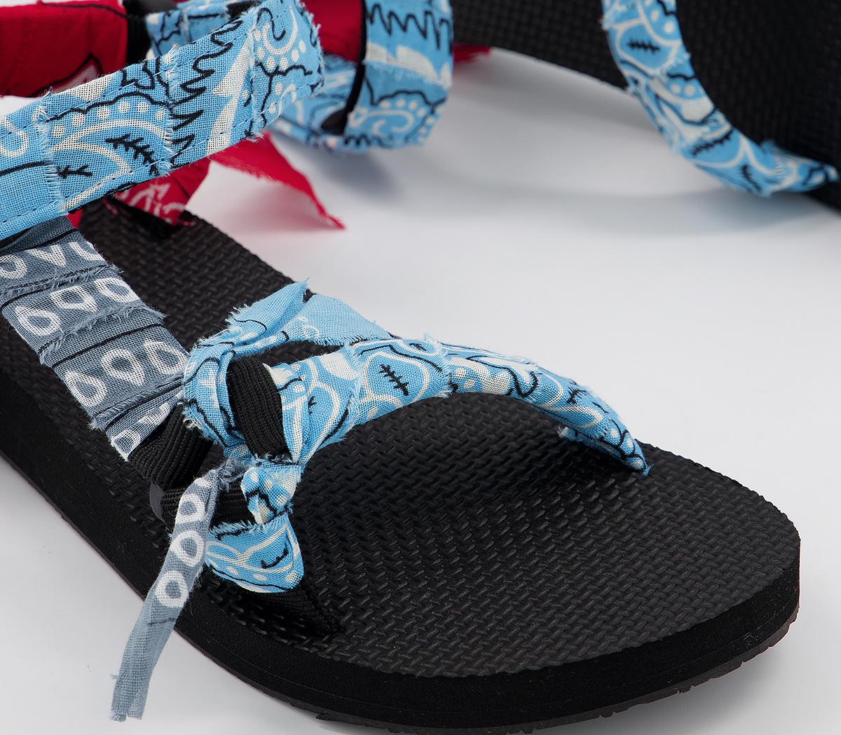 Arizona Love Trekky Bandana Sandals Arizona Love Trekky Bandana Sandals Red Blue Grey