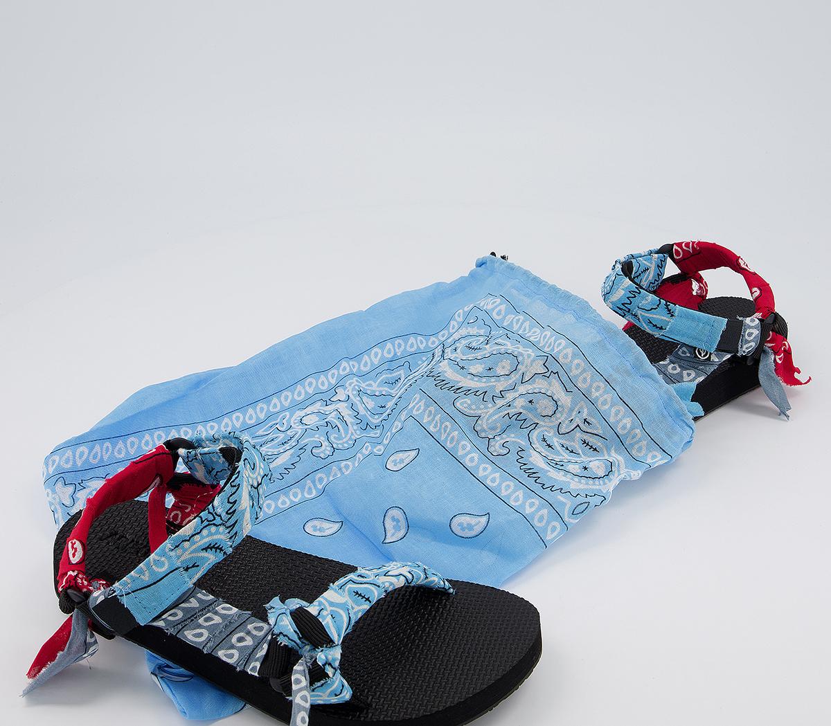 Arizona Love Trekky Bandana Sandals Arizona Love Trekky Bandana Sandals Red Blue Grey
