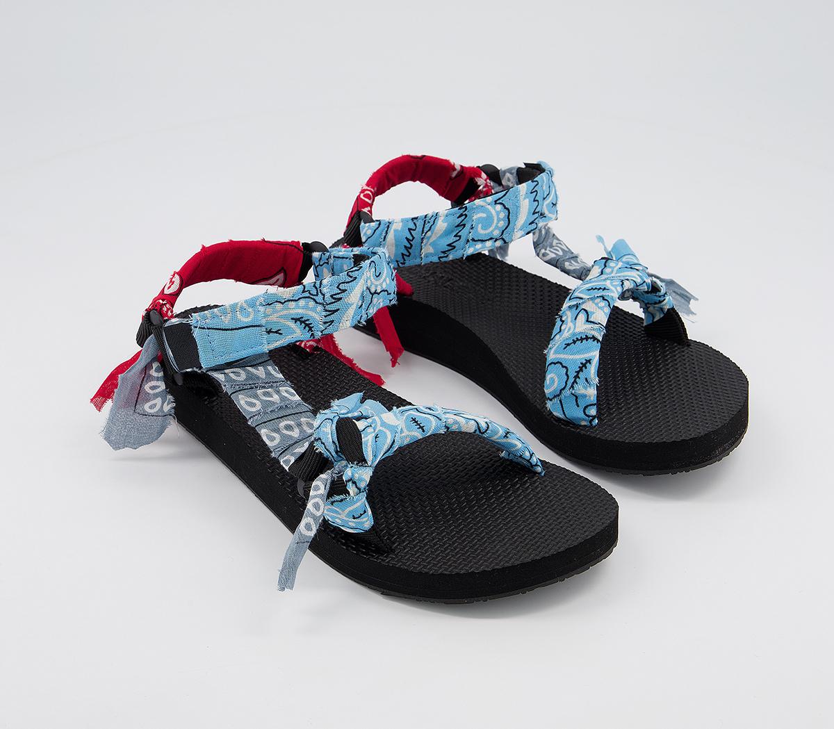 Arizona Love Trekky Bandana Sandals Arizona Love Trekky Bandana Sandals Red Blue Grey