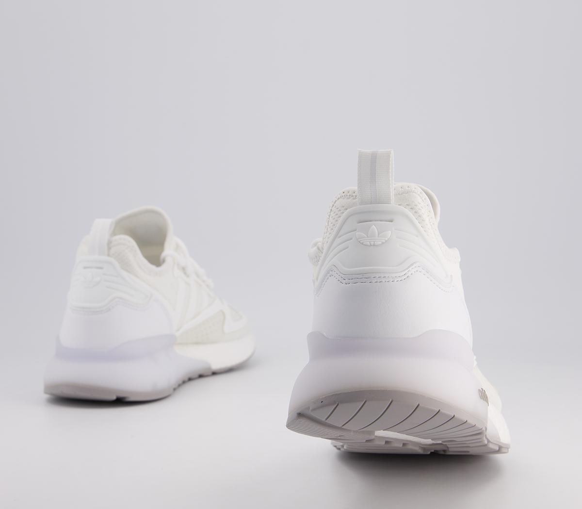 skins ホワイト adidas Zx 2k Boost Gs Trainers White - Women's Trainers
