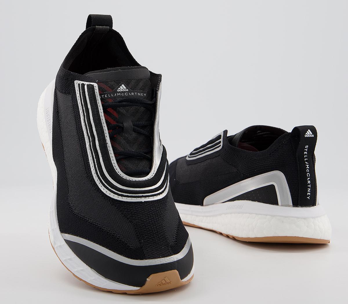 adidas Stella McCartney Boston S Trainers adidas Stella McCartney Boston S Trainers Black Red Silver Met Cardboard