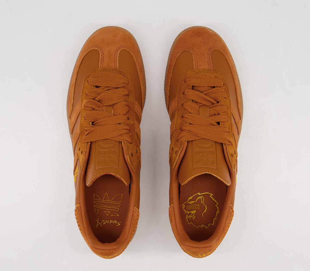 adidas Consortium Jonah Hill Samba Trainers Craft Ochre Tech Copper Semi  Solar Gold - Unisex Sports