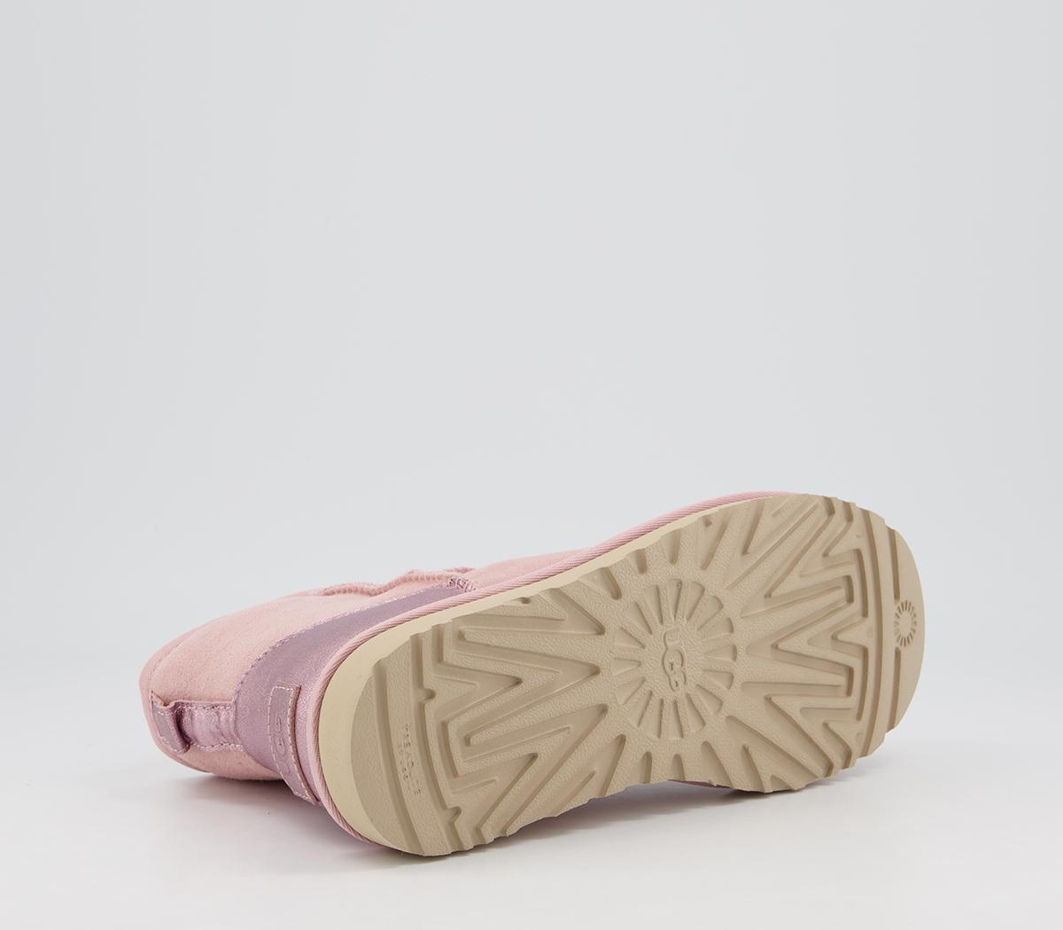 UGG Classic Mini Metallic Pink Cloud Women's Ankle Boots