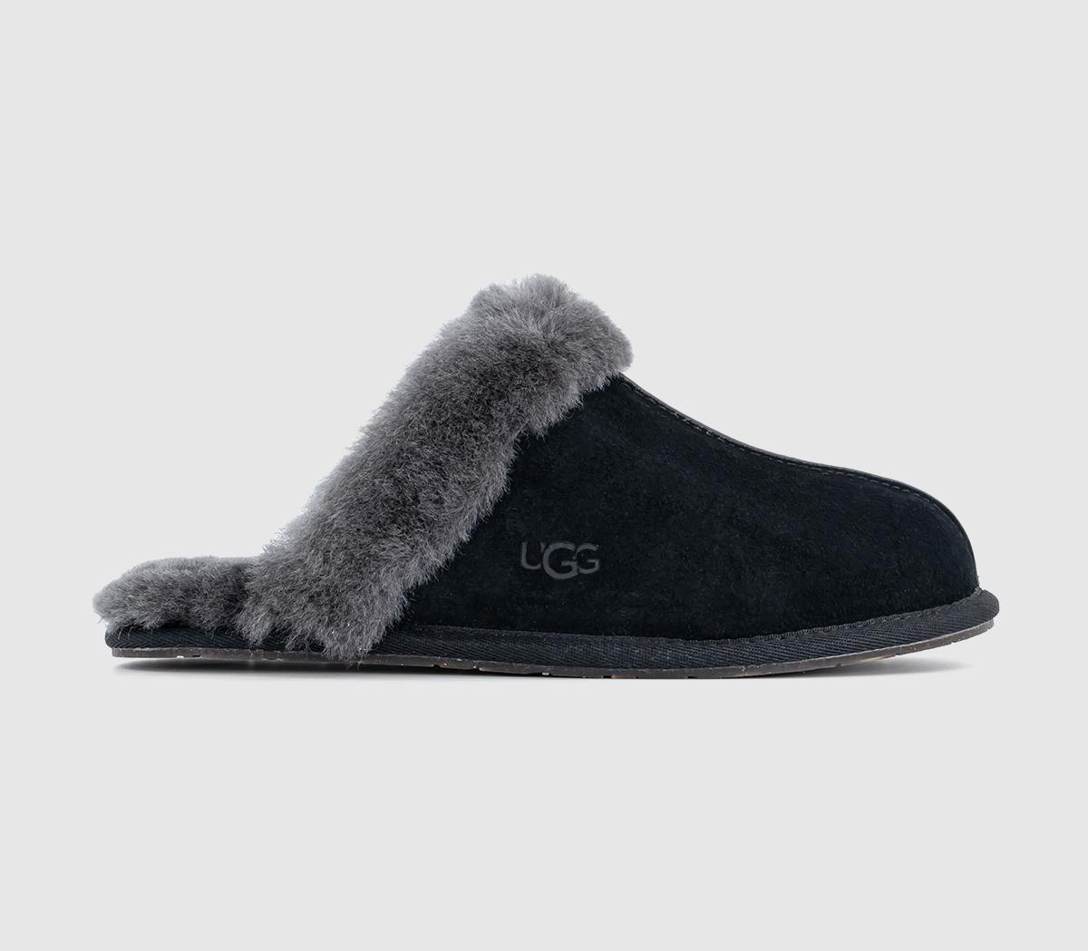 Black white and grey ugg outlet slippers