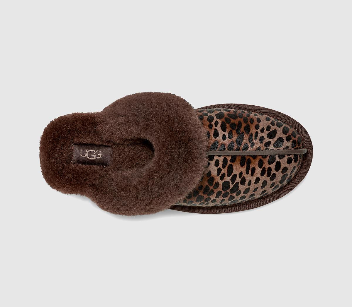 UGGScuffette II SlippersLeopard Caspian Burnt Cedar