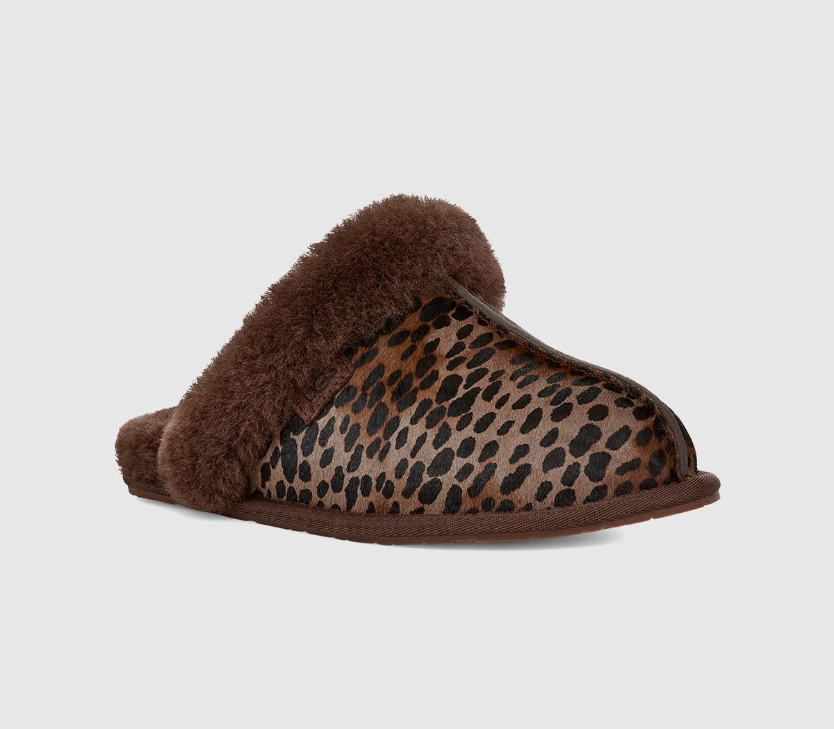 UGGScuffette II SlippersLeopard Caspian Burnt Cedar