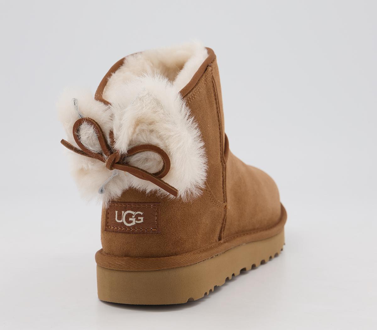 UGG Classic Mini Bow Chestnut Women's Ankle Boots