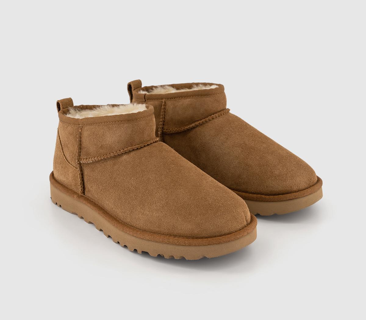 UGG Classic Ultra Mini Boots Chestnut - Women's Ankle Boots