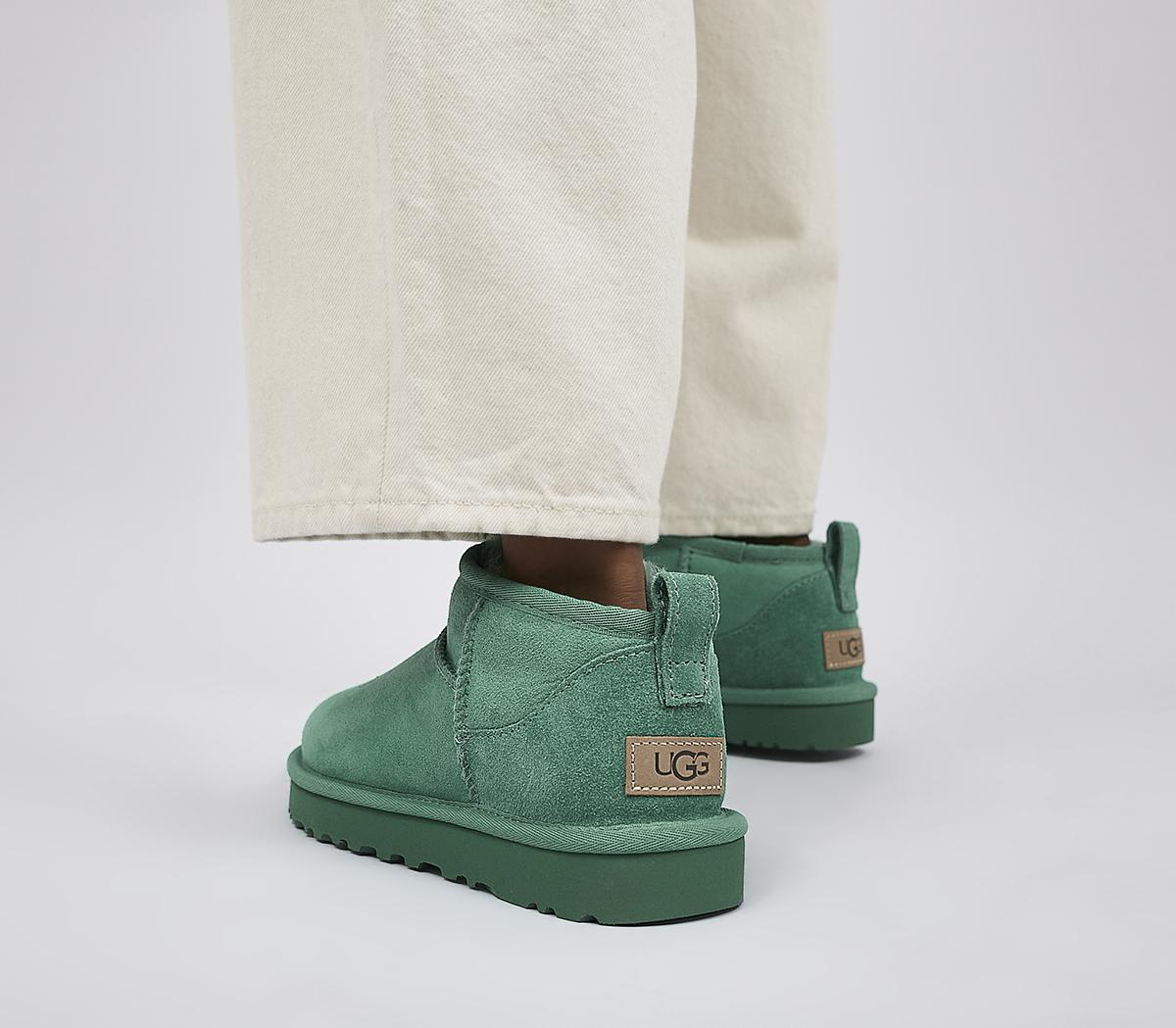 UGG Classic Ultra Mini Boots Emerald Green Women's Ankle Boots