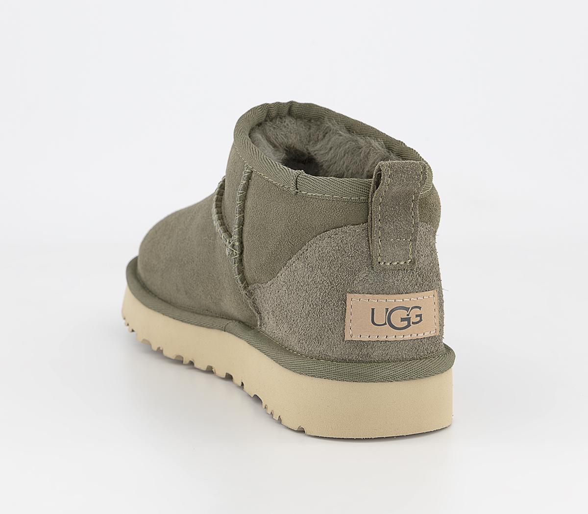 Ladies Boots Ugg Classic Ultra Mini Burnt Olive UGG Classic Ultra