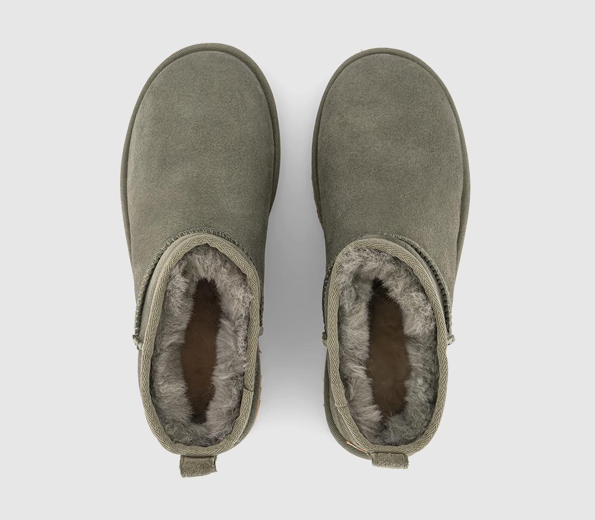 UGGClassic Ultra Mini BootsMoss Green  Amphora