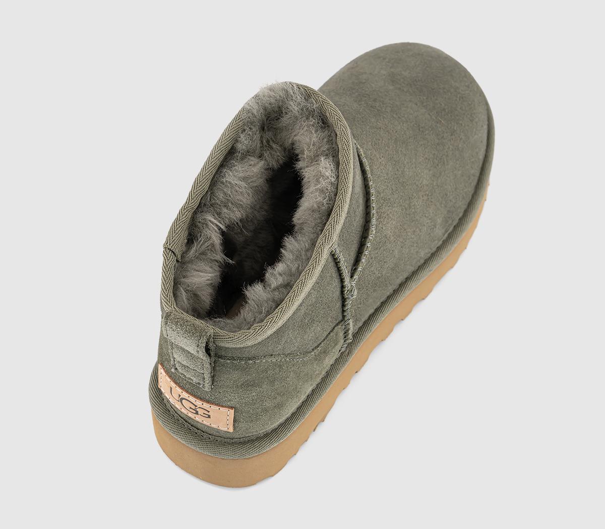 UGGClassic Ultra Mini BootsMoss Green  Amphora