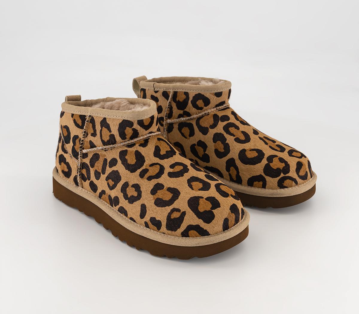 UGG Classic Ultra Mini Boots Natural Leopard - Premium Gifts